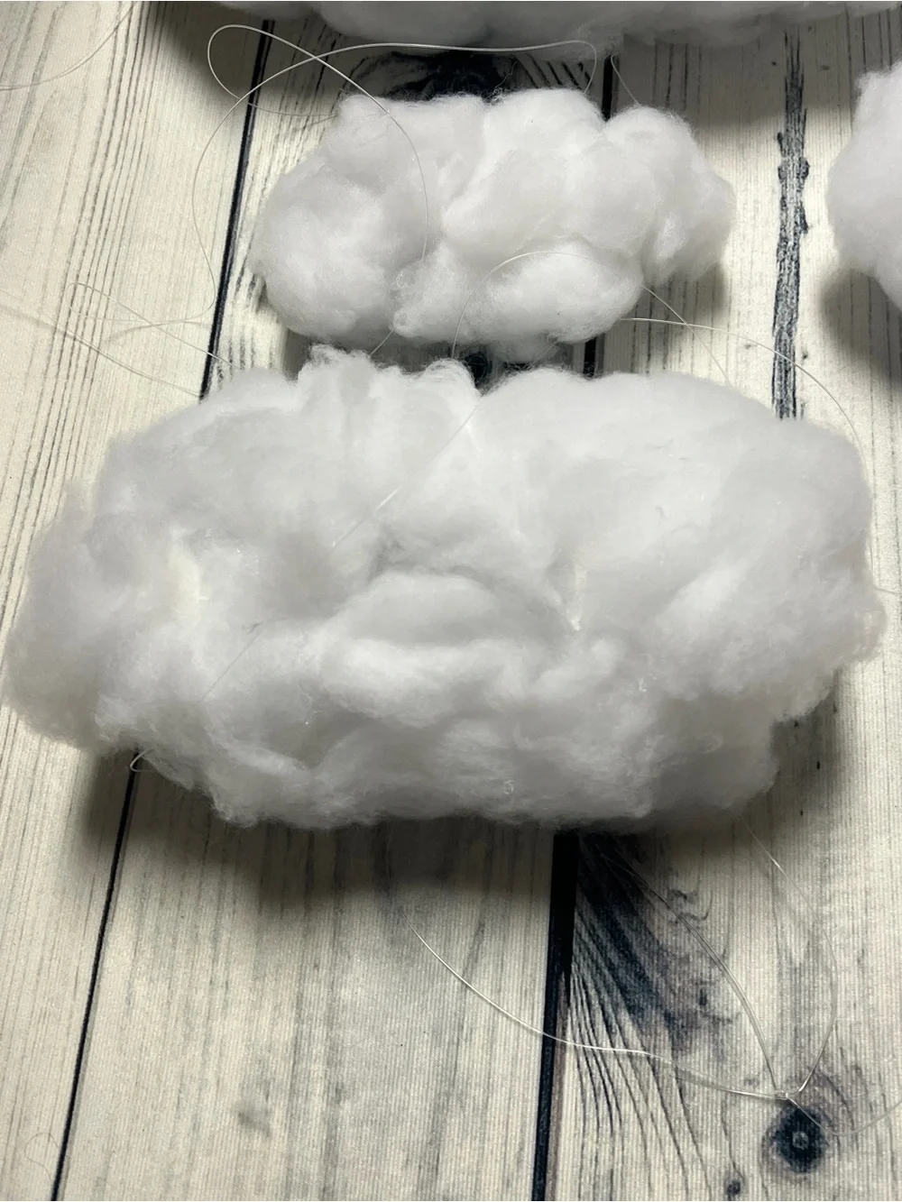 Handmade Hanging Cloud Decor Props - Set of 7